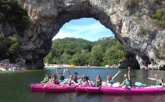 Canoë - Kayak de Vallon à St Martin d'Ardèche - 13 + 24 km / 2 jours avec Aigue Vive