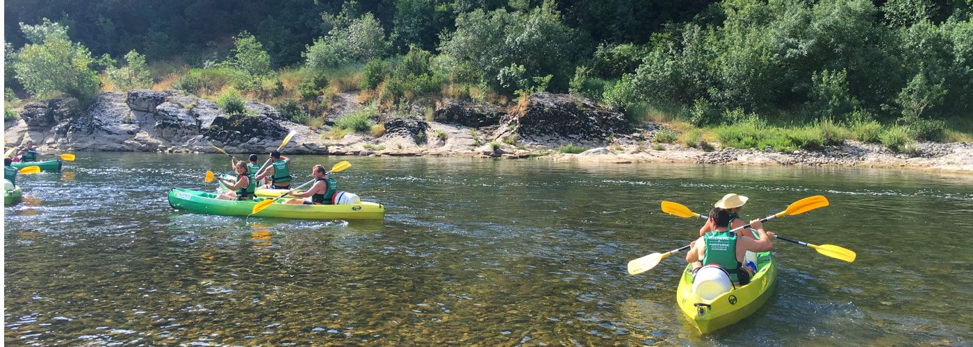 Canoë - Kayak de Sampzon (amont) à Vallon - 8 km avec Rivière et Nature