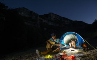 Descente des Gorges de l'Ardèche en 2 jours en canoë - kayak avec nuit en bivouac