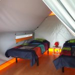 © Tente aménagée - Camping les silhols - M. Quintin