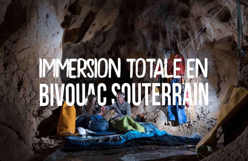 Immersion totale en bivouac soutrerrain Micro-Aventure Ardèche