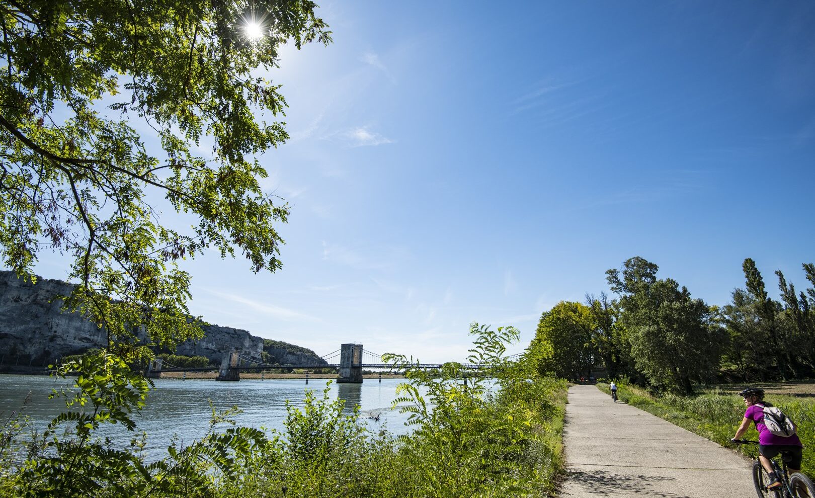 Via Rhôna, Pont du Robinet - Viviers, le 19 août 2020.