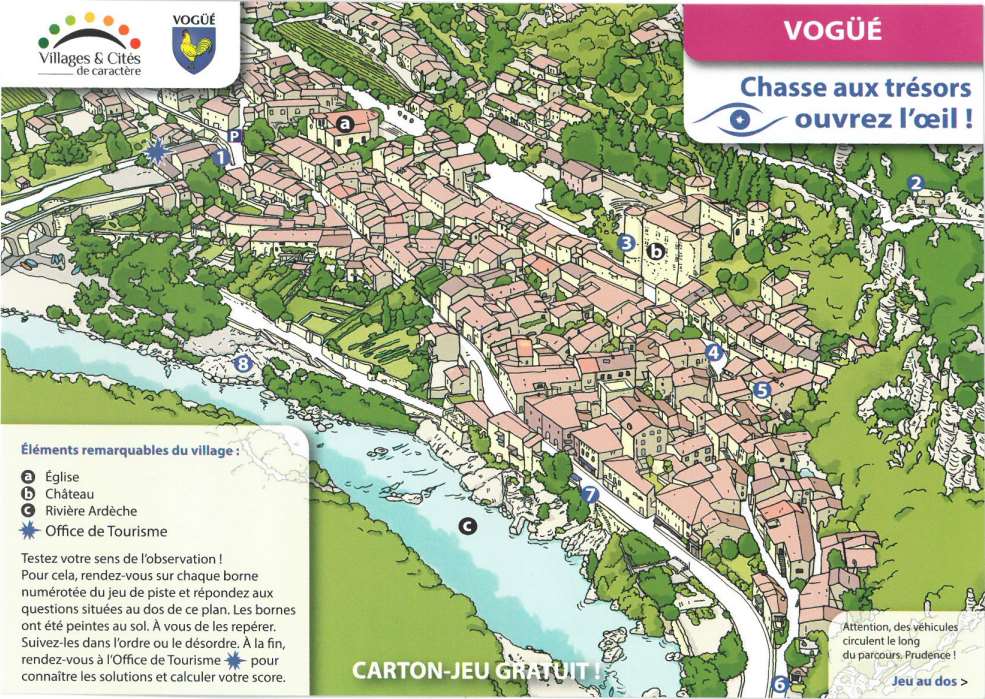 Chasse au trésor Vogüé Ardèche