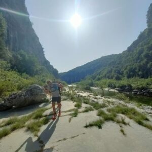 Trail dans les Gorges de l'Ardèche © BNAM